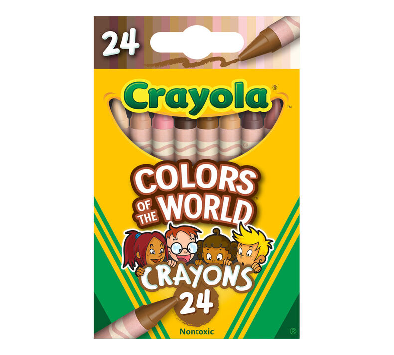 Colors of the World Skin Tone Crayons, 24 Count